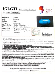 59.50 Ratti Irani Turquoise With Govt. Lab Certificate-(1221)
